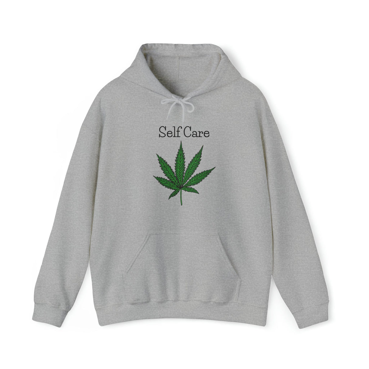 Self Care Weed Leaf Hoodies