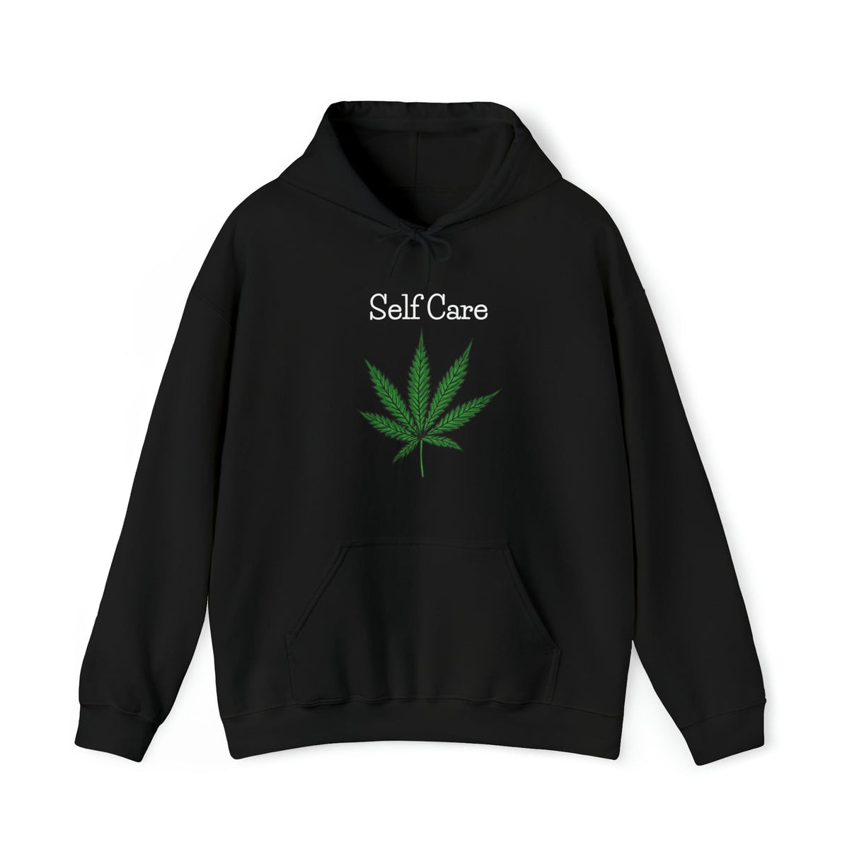 Self Care Weed Leaf Hoodies