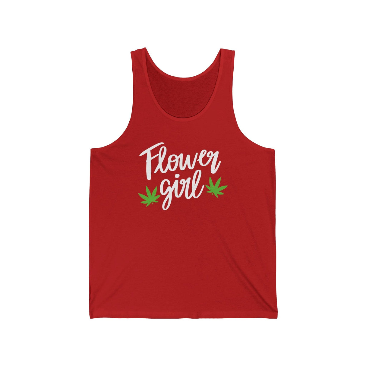 Flower Girl Pot Leaf Jersey Tank Top