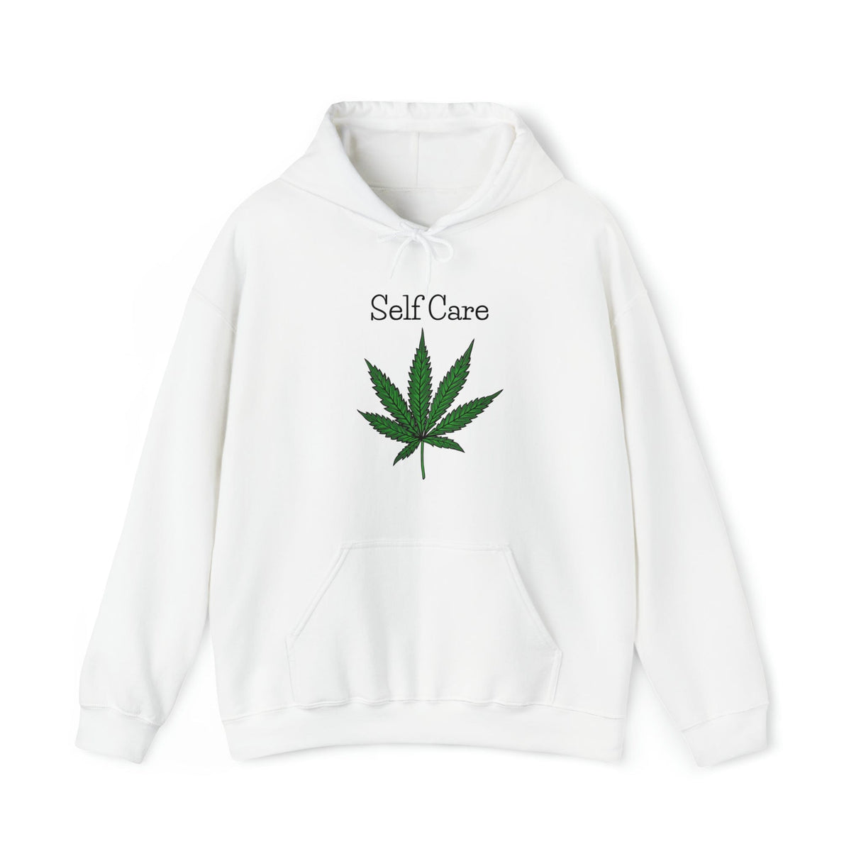 Self Care Weed Leaf Hoodies