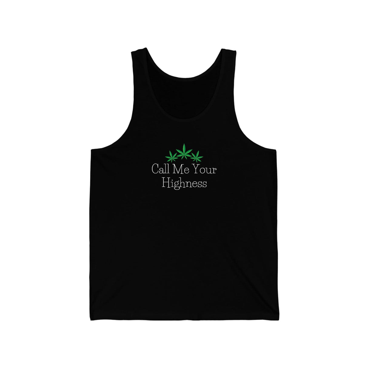 Call Me Your Highness Cannabis Jersey Tank
