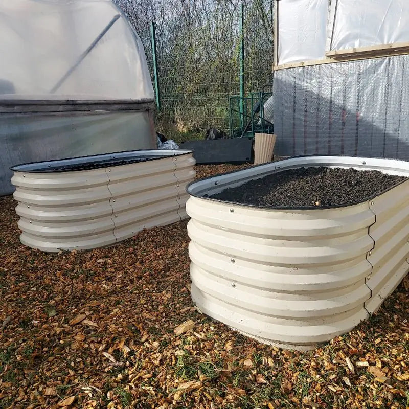 Vegega 17" Tall 3.5x2 Corrugated Raised Garden Bed (2-in-1) v2.0
