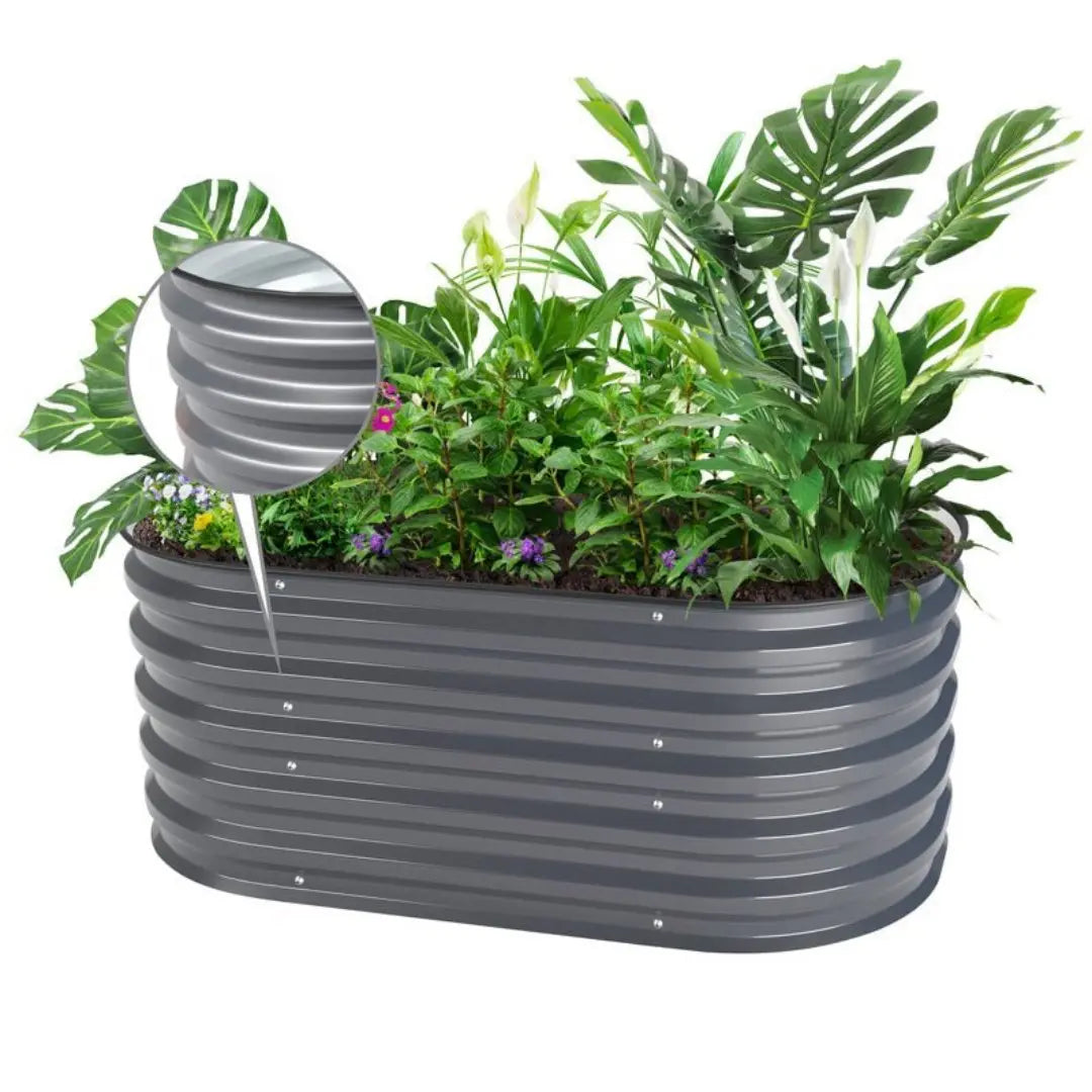 Vegega 17" Tall 3.5x2 Corrugated Raised Garden Bed (2-in-1) v2.0