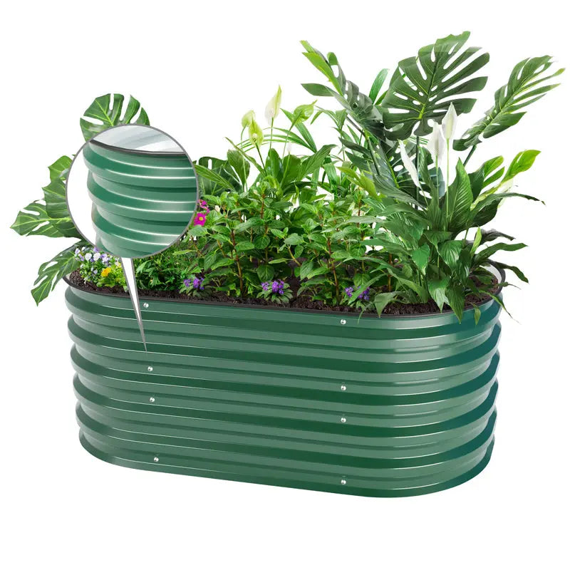 Vegega 17" Tall 3.5x2 Corrugated Raised Garden Bed (2-in-1) v2.0