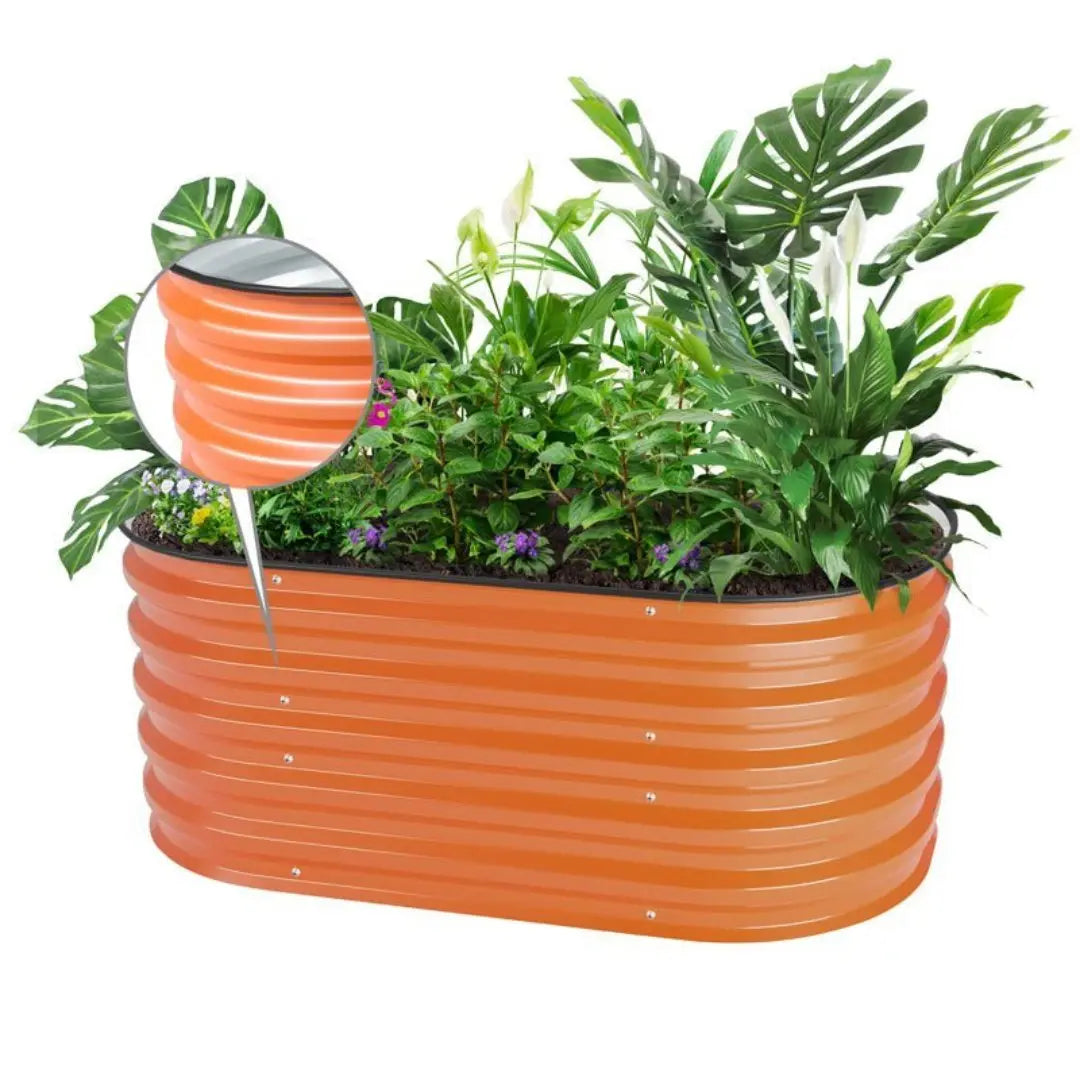 Vegega 17" Tall 3.5x2 Corrugated Raised Garden Bed (2-in-1) v2.0