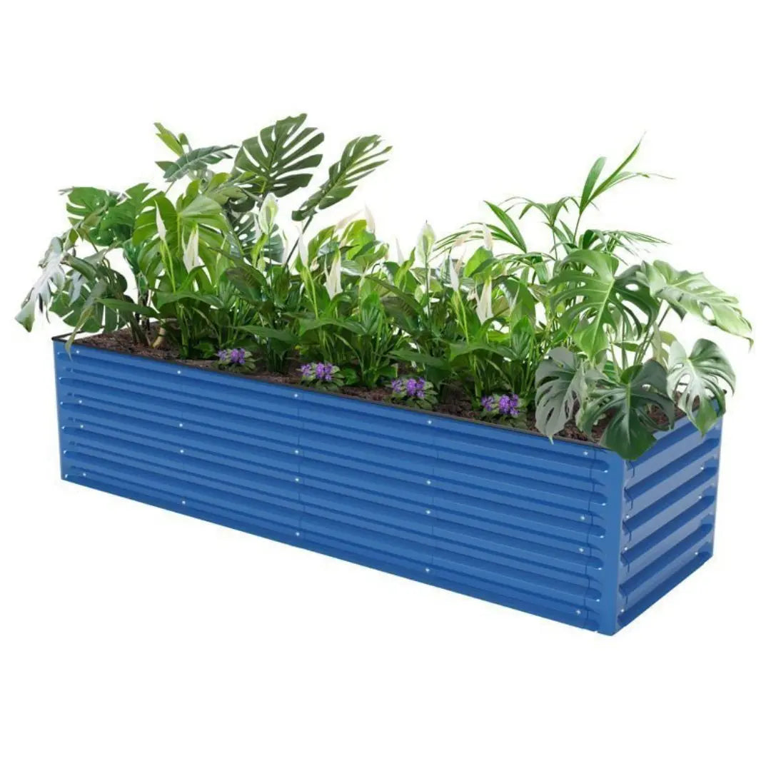 Vegega 17" Tall 6.5x2 Rectangle Aluminum Raised Garden Bed (6 in 1) v2.0