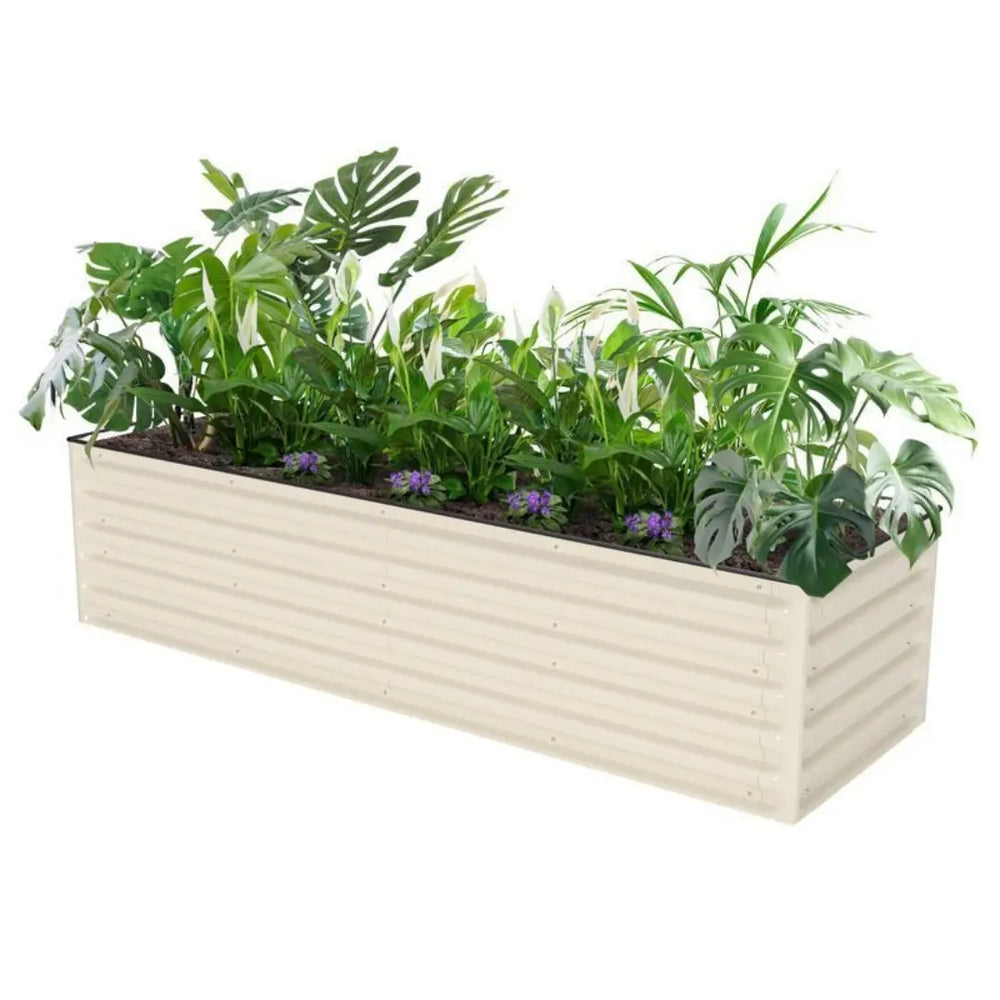 Vegega 17" Tall 6.5x2 Rectangle Aluminum Raised Garden Bed (6 in 1) v2.0