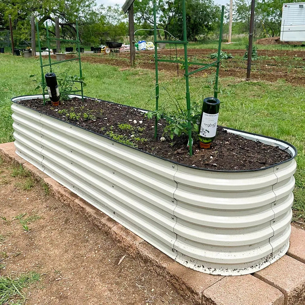 Vegega 17'' Tall 8x2 Metal Raised Garden Beds (9 in 1) v2.0
