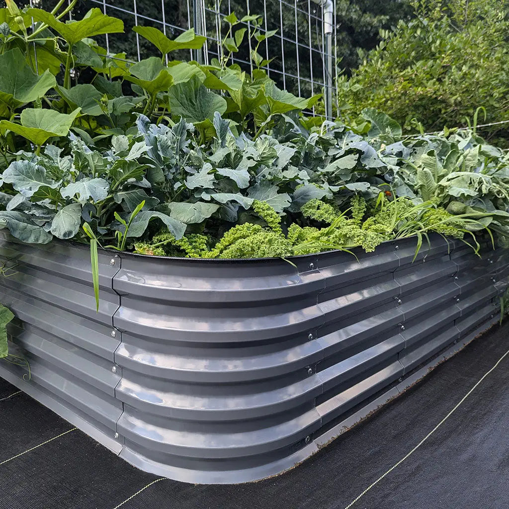 Vegega 17'' Tall 8x2 Metal Raised Garden Beds (9 in 1) v2.0