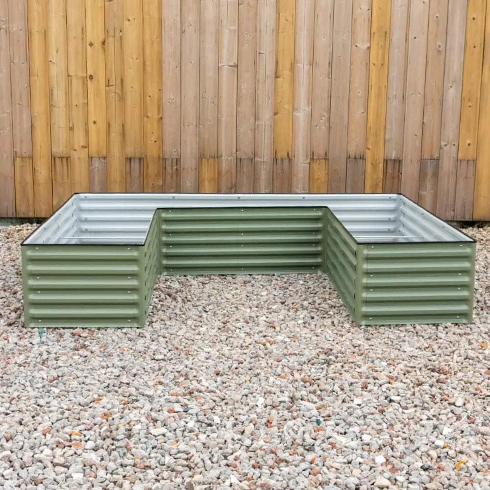 Vegega 17'' Tall Rectangle Raised Garden Bed U Shaped Large v2.0