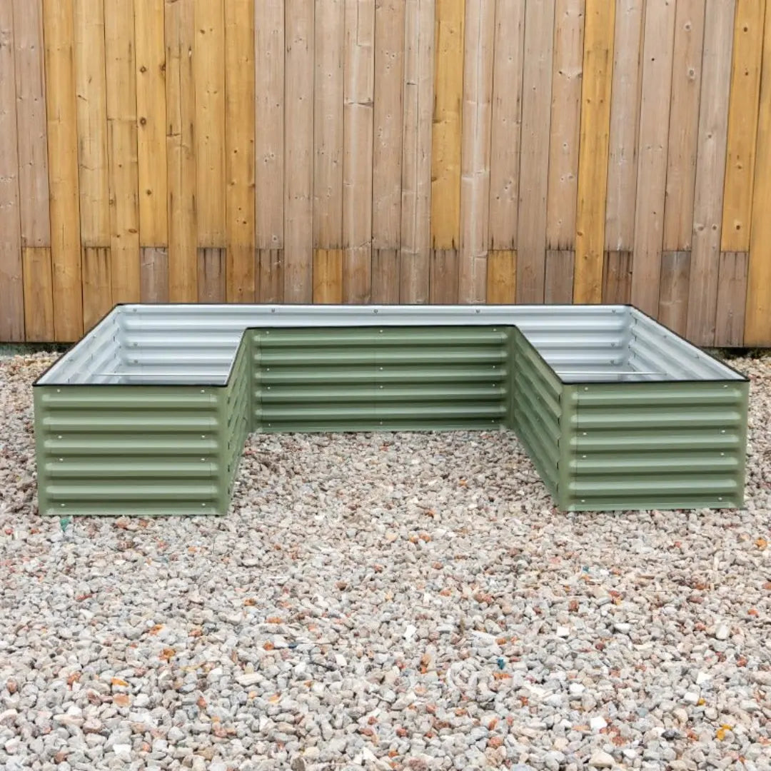 Vegega 17'' Tall Rectangle Raised Garden Bed U Shaped Large v2.0