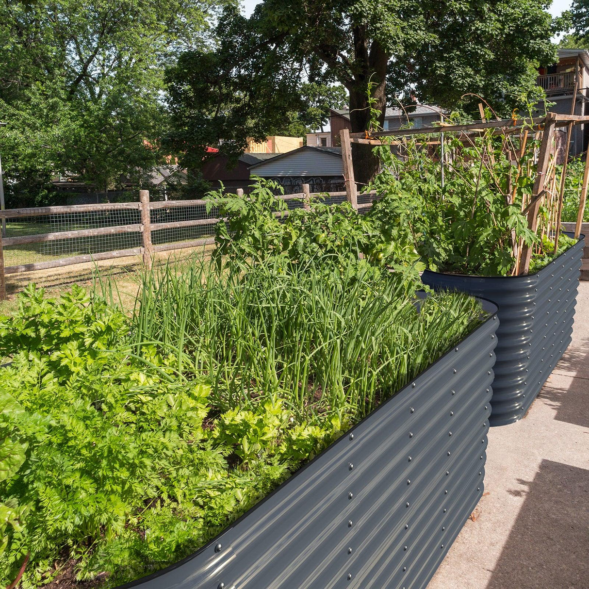 Olle Gardens 32" Tall 12-in-1 Raised Garden Bed – Durable Modular Planter