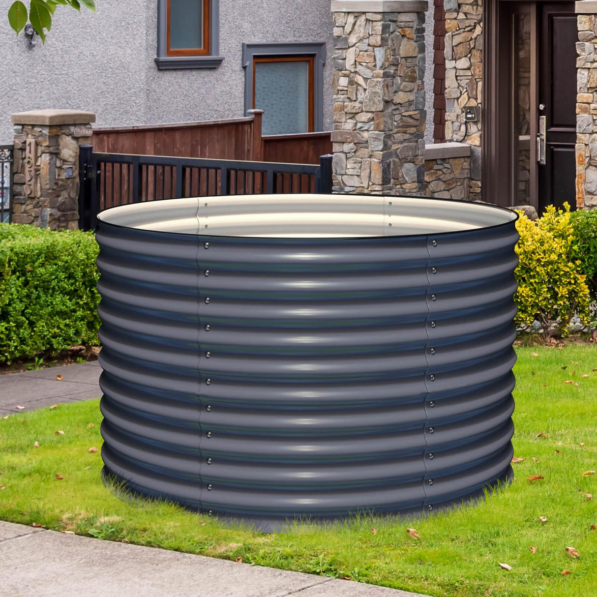 Olle Gardens 32" Tall x 42" Round Raised Garden Bed