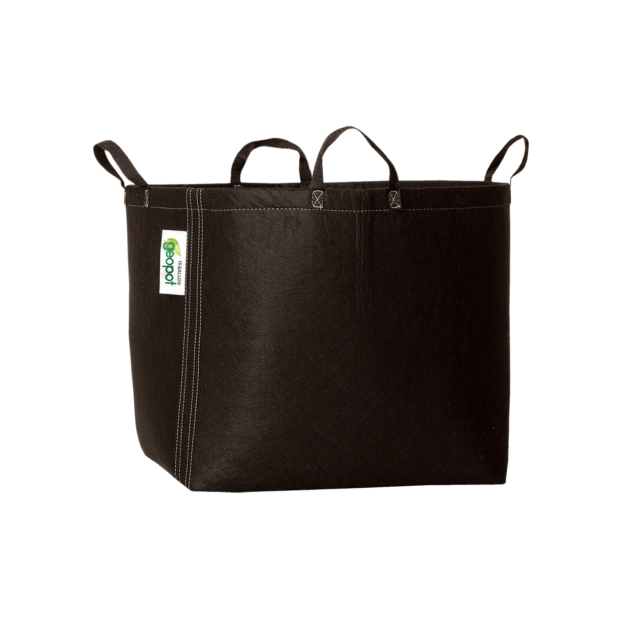 GeoPot Fabric Grow Bags with Handles - Black
