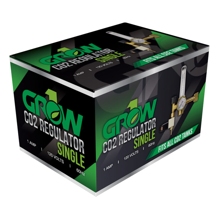 GROW1 CO₂ Regulator – Dual Outlet