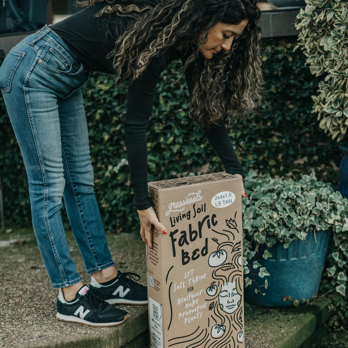 Grassroots Bottomless Fabric Pot, One Gallon