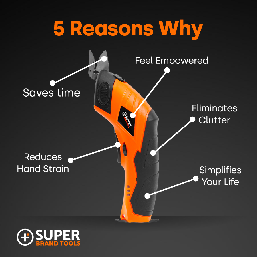 SuperScissor - Ultimate Electric Scissors for Home and Craft
