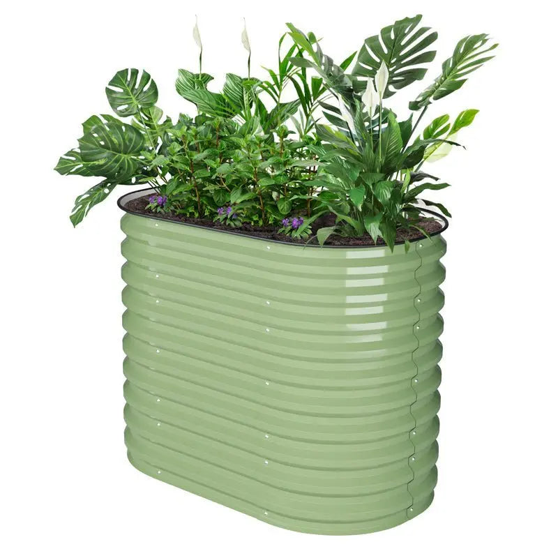 Vegega 32'' Tall 3.5x2 Galvanized Steel Raised Garden Bed (2 in 1) v2.0