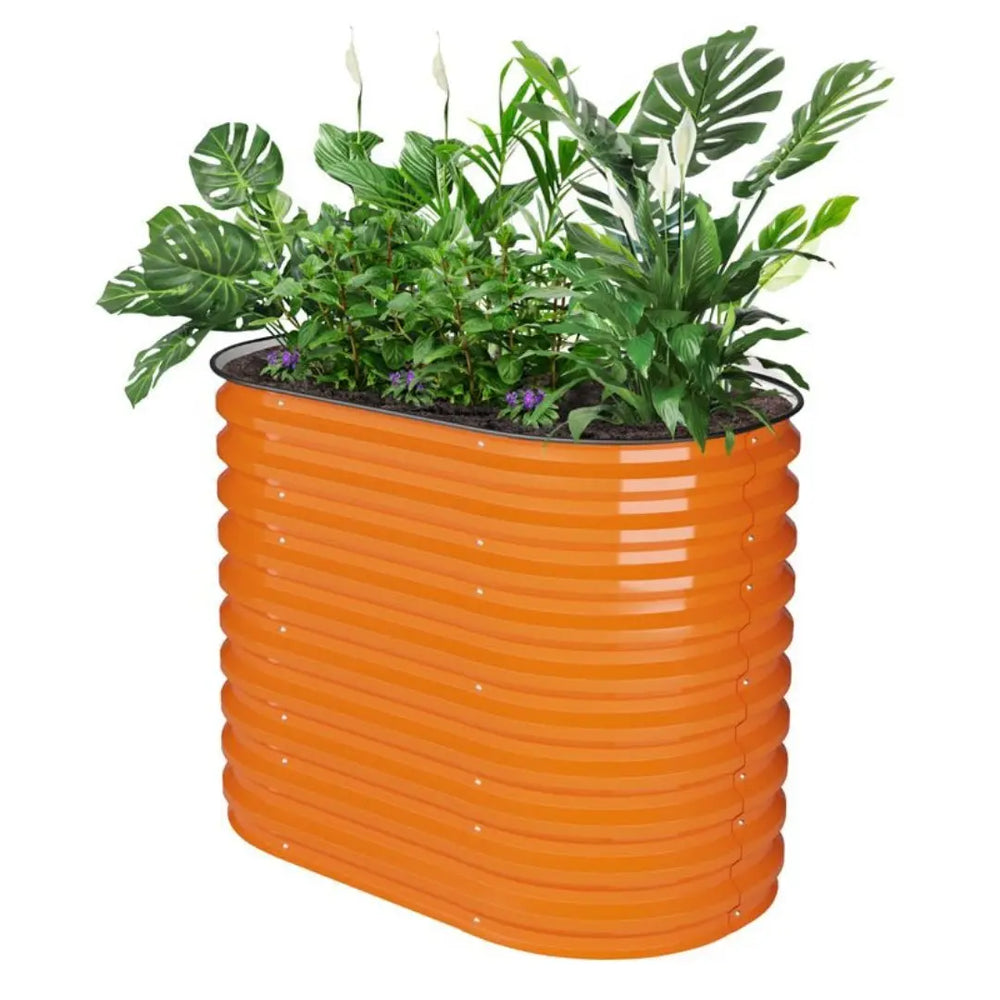 Vegega 32'' Tall 3.5x2 Galvanized Steel Raised Garden Bed (2 in 1) v2.0