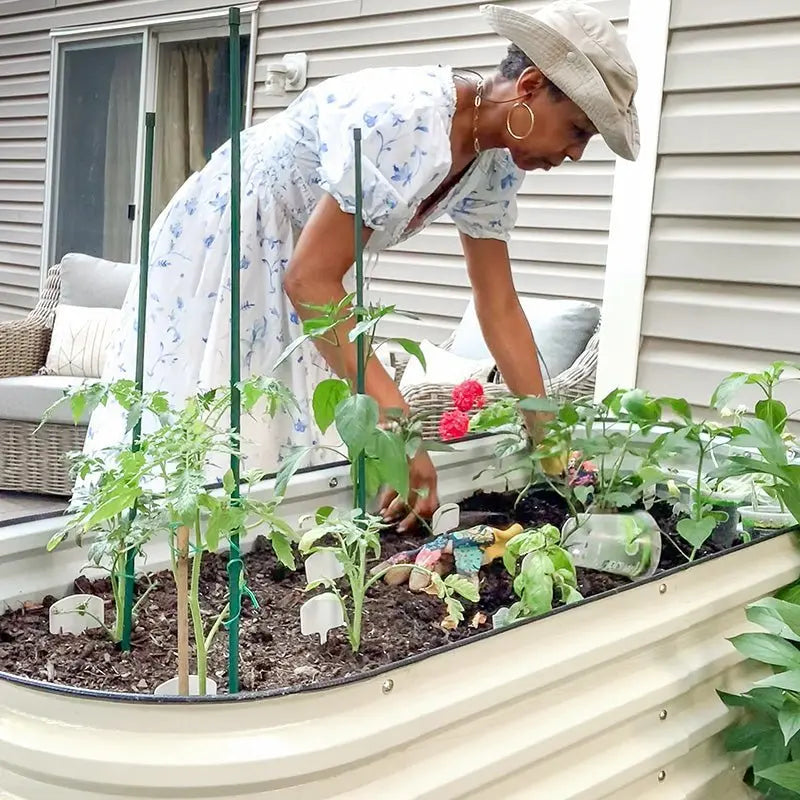 Vegega 32'' Tall 5x2 Galvanized Flower Bed (4 in 1) v2.0
