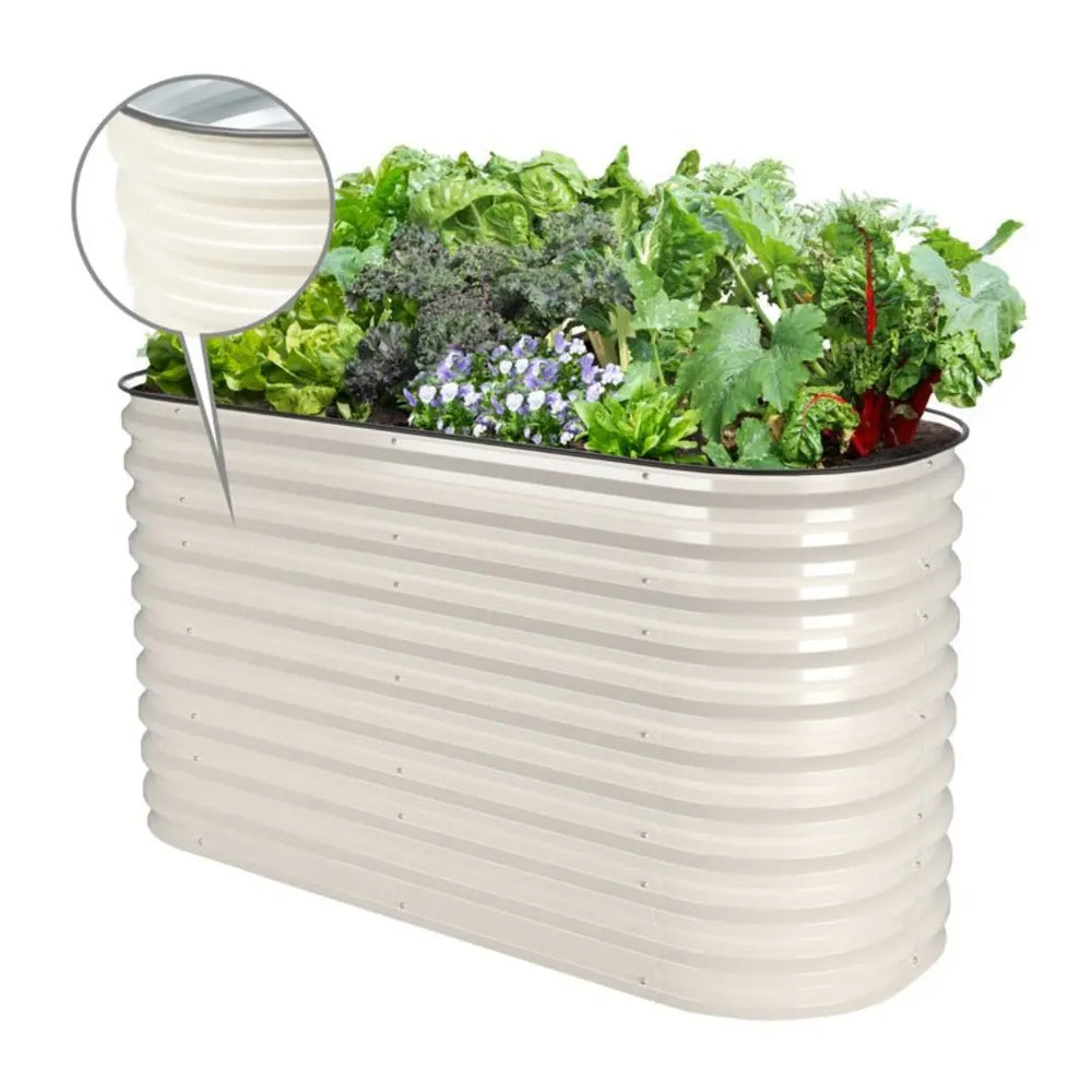 Vegega 32'' Tall 5x2 Galvanized Flower Bed (4 in 1) v2.0
