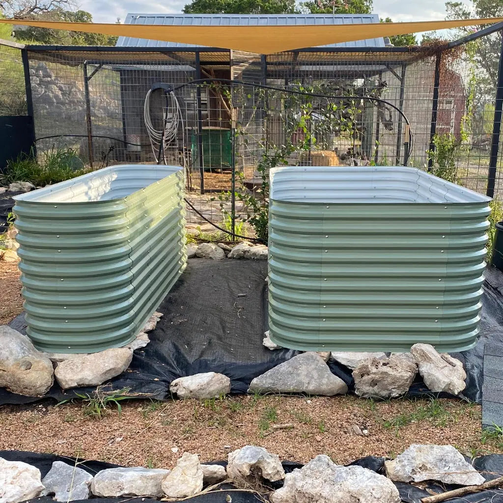 Vegega 32'' Tall 8x4 Galvanized Steel Raised Bed (10 in 1) v2.0
