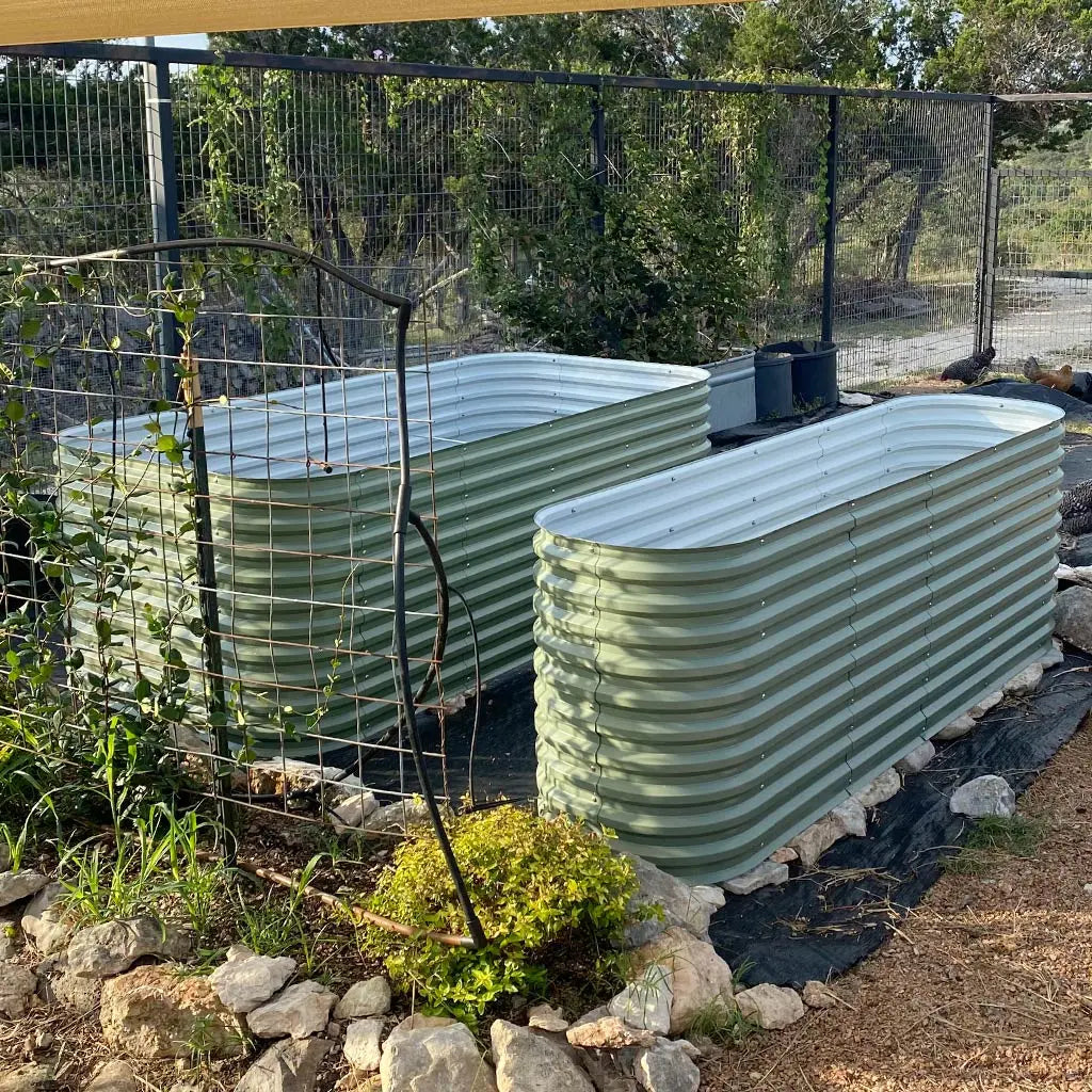 Vegega 32'' Tall 8x4 Galvanized Steel Raised Bed (10 in 1) v2.0