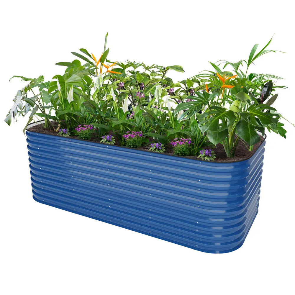 Vegega 32'' Tall 8x4 Galvanized Steel Raised Bed (10 in 1) v2.0
