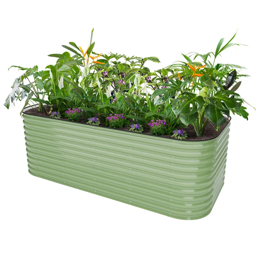 Vegega 32'' Tall 8x4 Galvanized Steel Raised Bed (10 in 1) v2.0