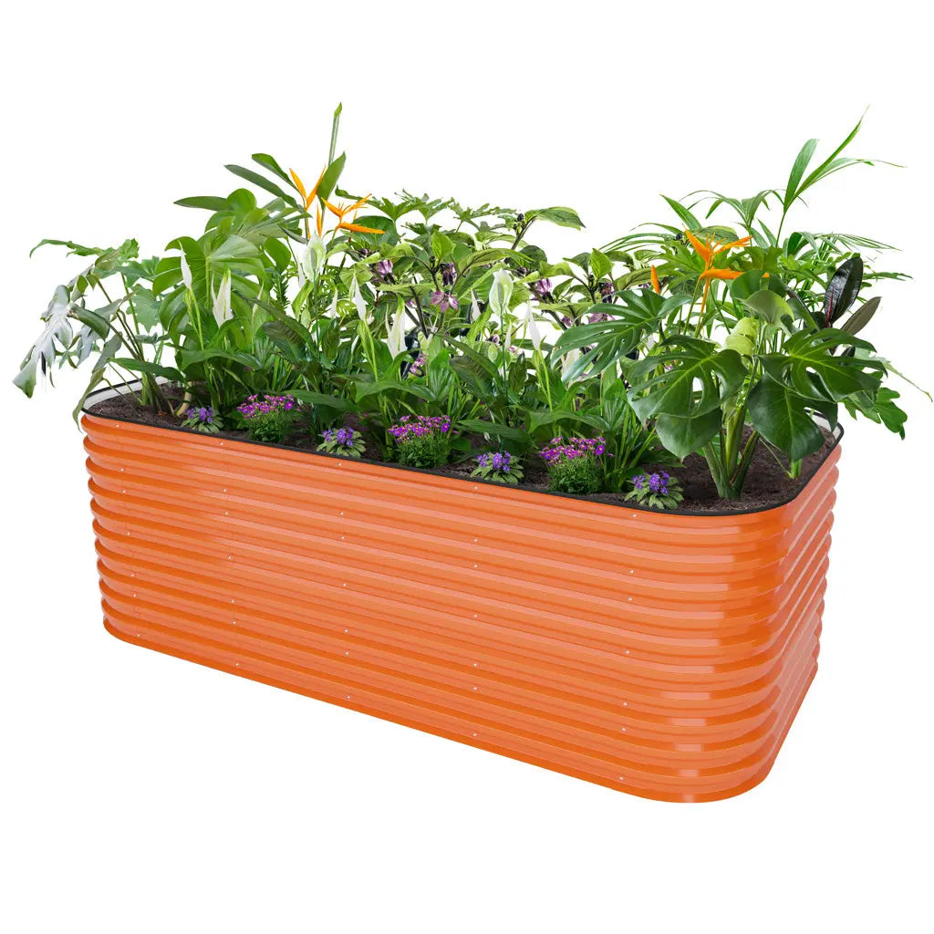 Vegega 32'' Tall 8x4 Galvanized Steel Raised Bed (10 in 1) v2.0