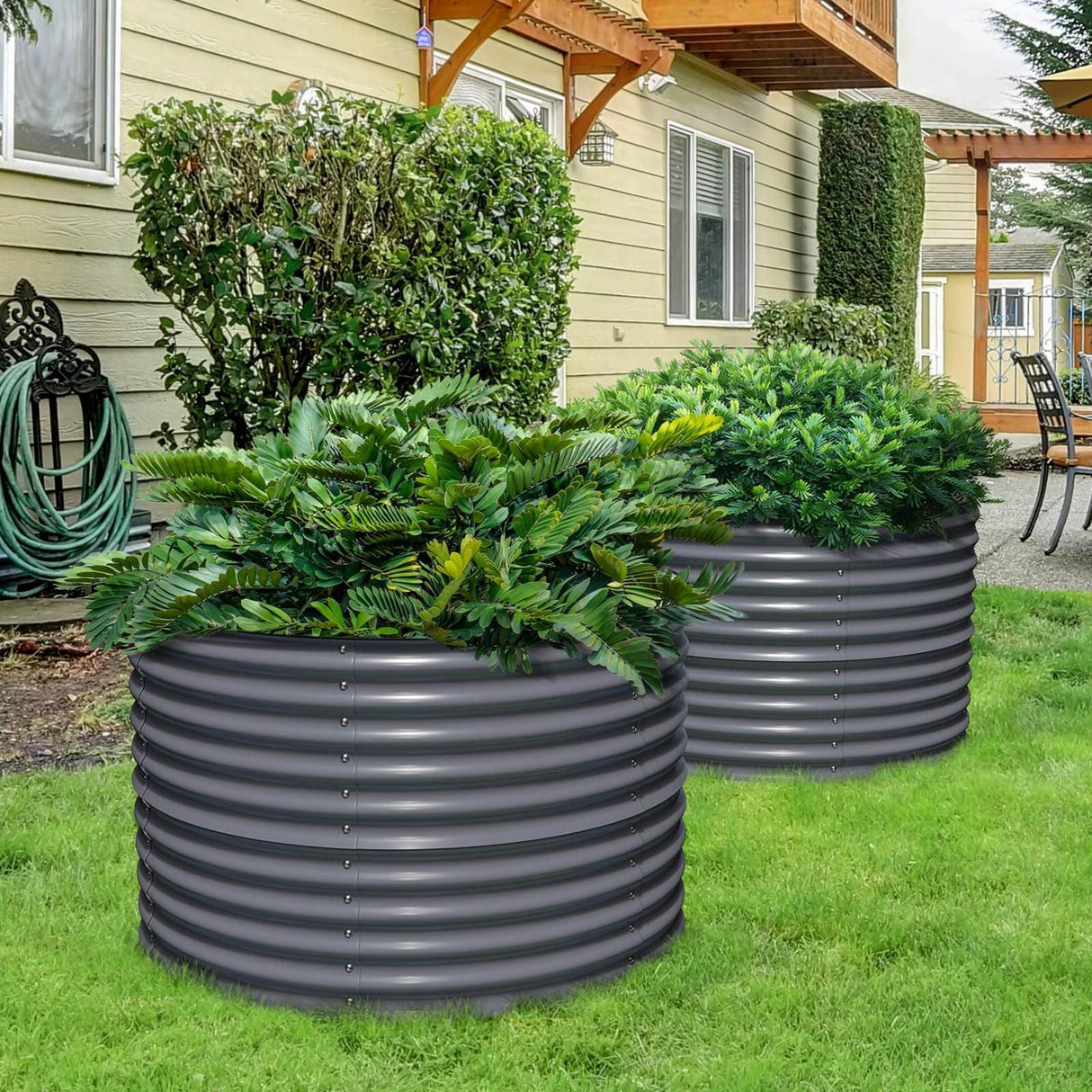 Olle Gardens 32" Tall x 42" Round Raised Garden Bed