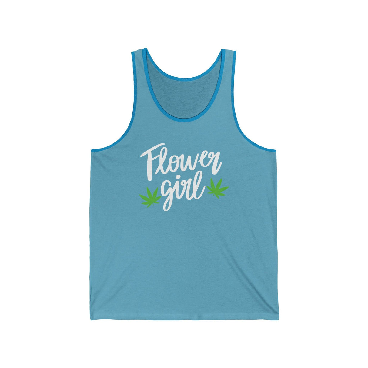 Flower Girl Pot Leaf Jersey Tank Top