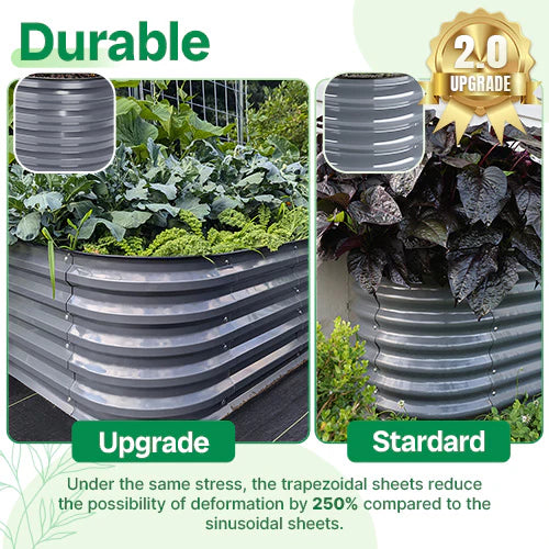 Vegega 17" Tall 3.5x2 Rectangle Raised Garden Bed v2.0