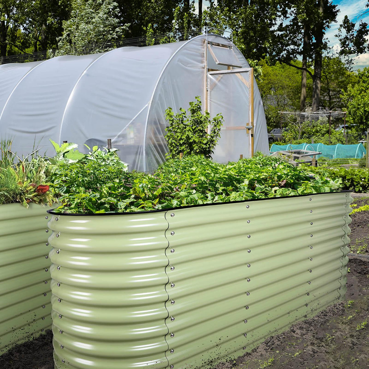 Olle Gardens 32" Tall 12-in-1 Raised Garden Bed – Durable Modular Planter