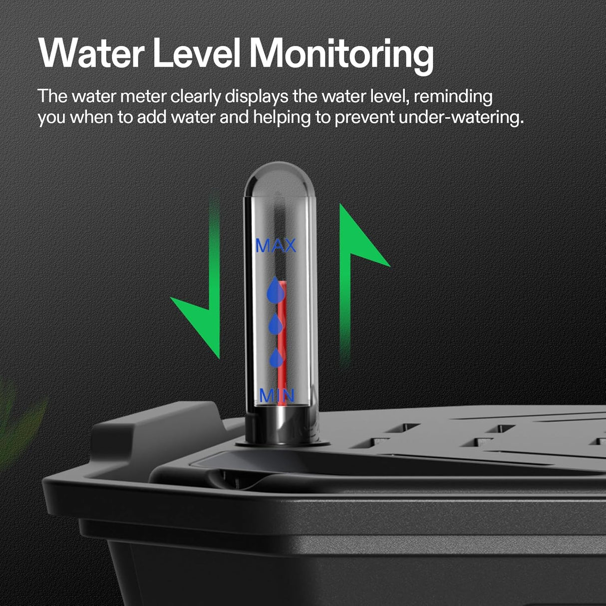 FlexFeed Self-Watering Saucer with Water Meter & Mainenance Window, Pack of 4