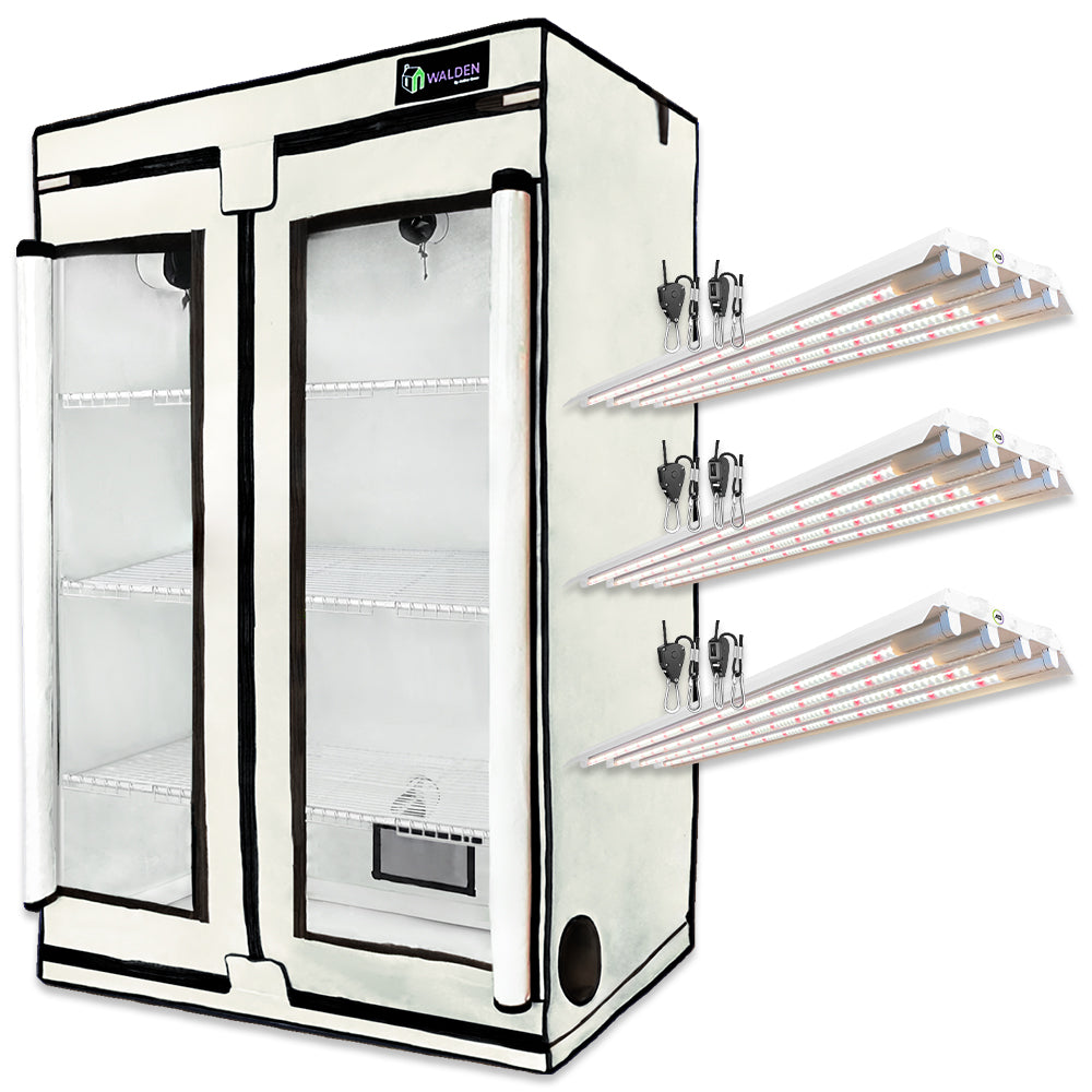 Greens & Veggies 3-Tier Walden White LED Grow Tent Kit