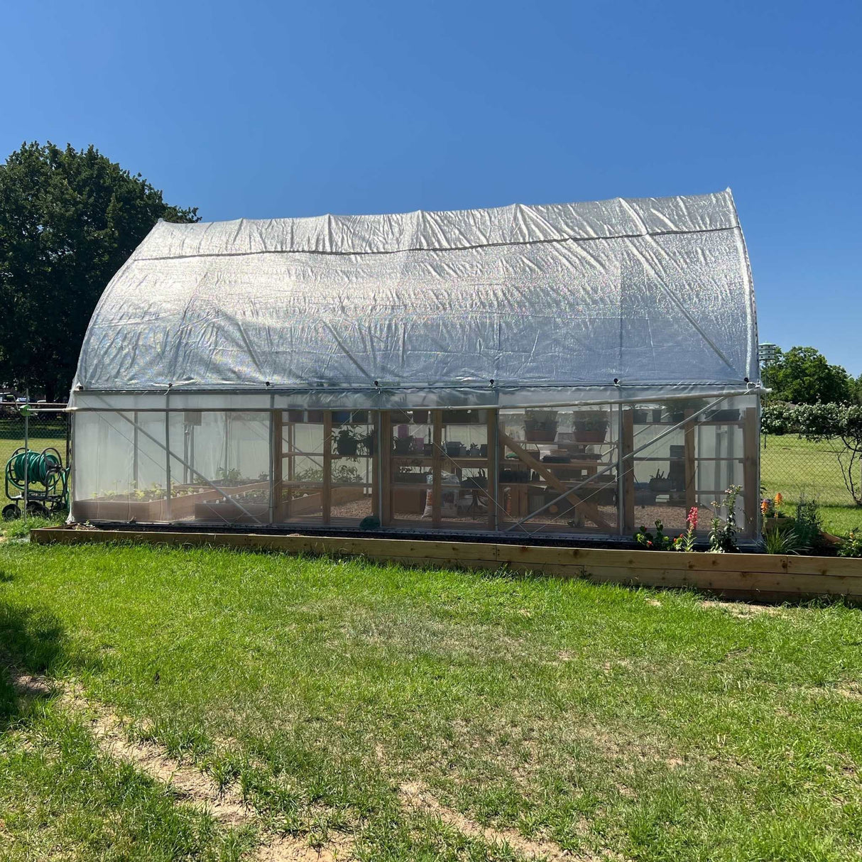 Greenhouse Aluminum White Shade Cloth- 50%