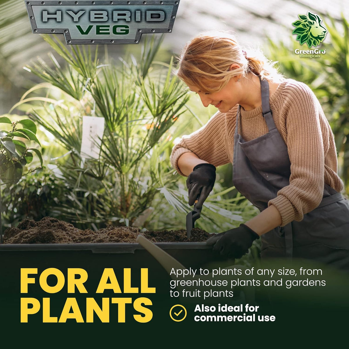 GreenGro Hybrid Veg 12-12-12 Water-Soluble Fertilizer