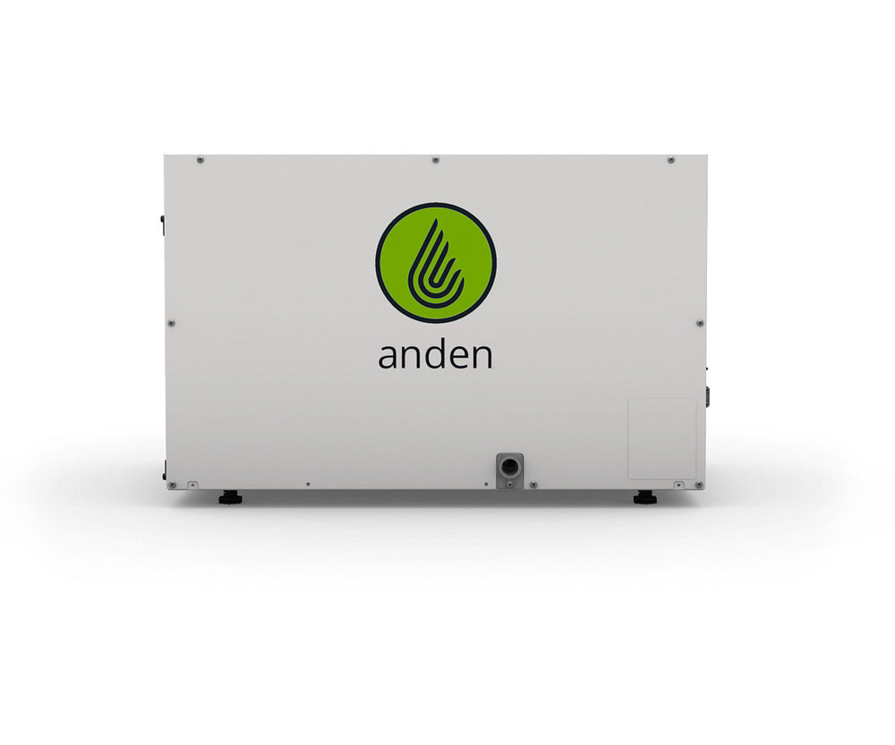 Anden Grow Optimized Industrial Dehumidifier, 210 Pints/Day, 240v side view