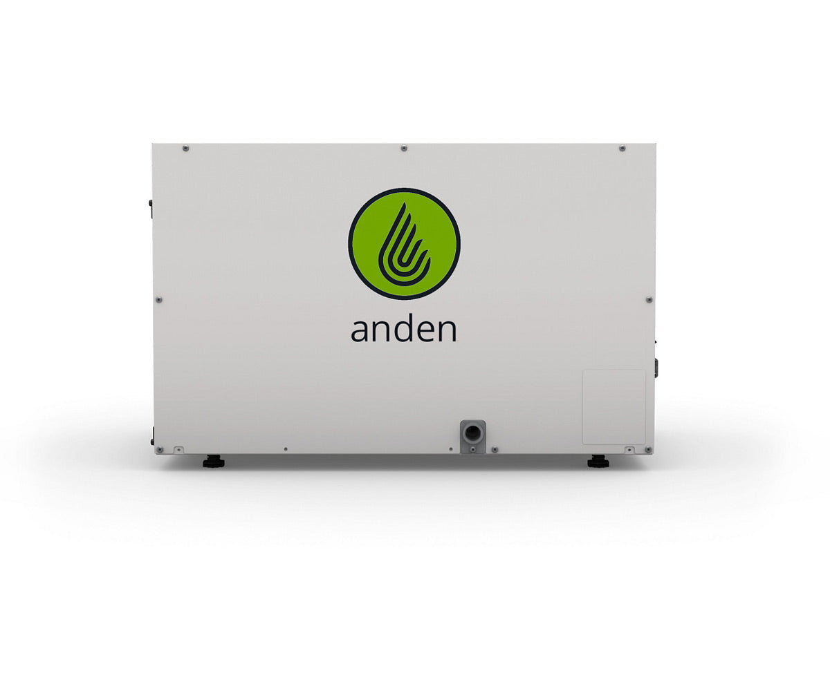 Anden Grow Optimized Industrial Dehumidifier, 210 Pints/Day, 240v side view