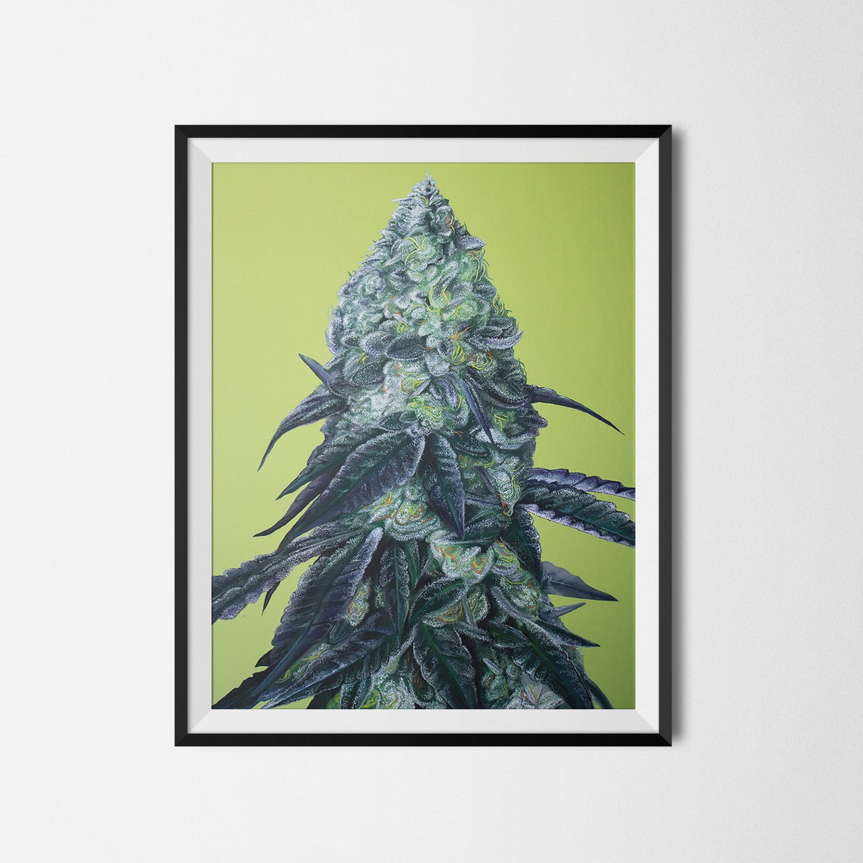 Animal Face Cannabis Strain Art Poster – 18x24" Matte Print
