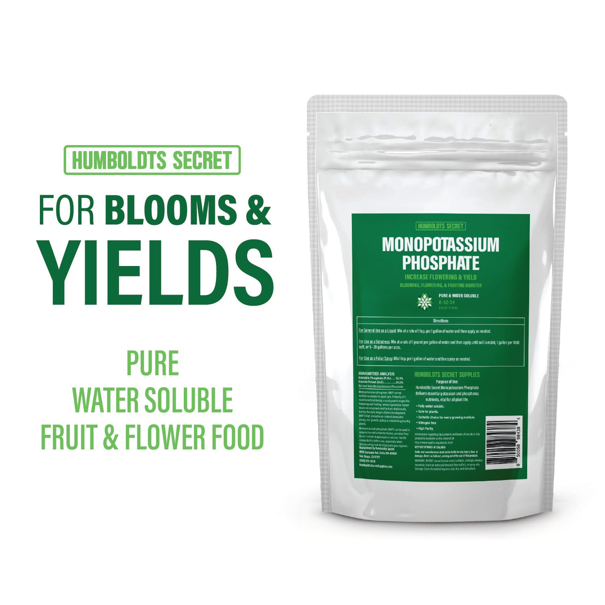 Humboldts Secret Monopotassium Phosphate 0-52-34