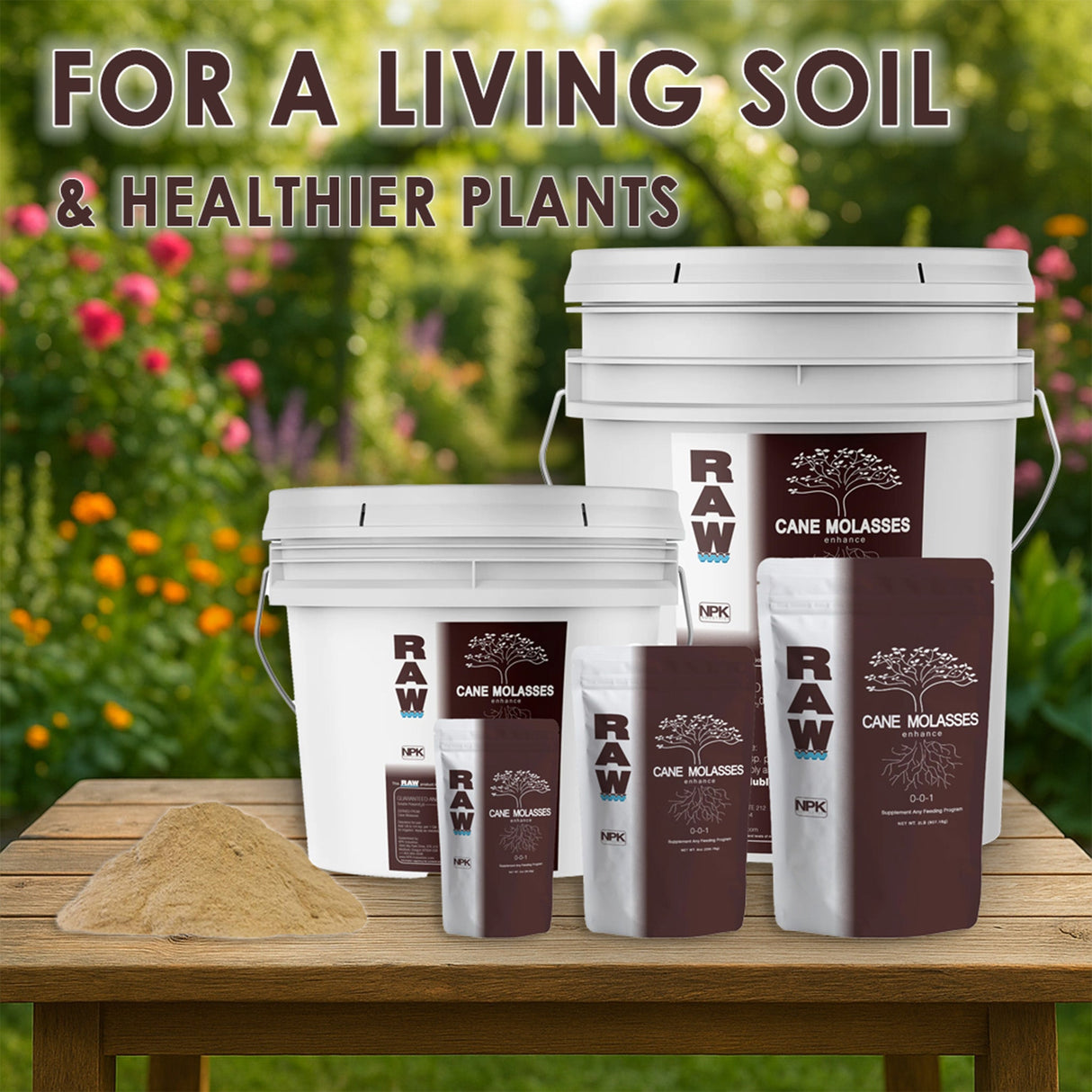 RAW Cane Molasses | Water-Soluble Microbe Food Concentrated Powder