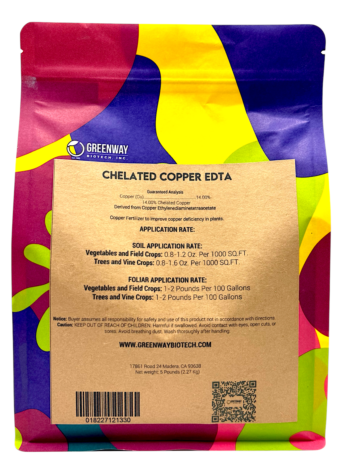 Chelated Copper EDTA 14% Fertilizer – Water Soluble Micronutrient