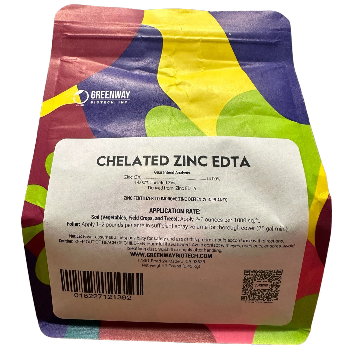 Chelated Zinc EDTA Fertilizer 14% Zinc – Water Soluble Micronutrient