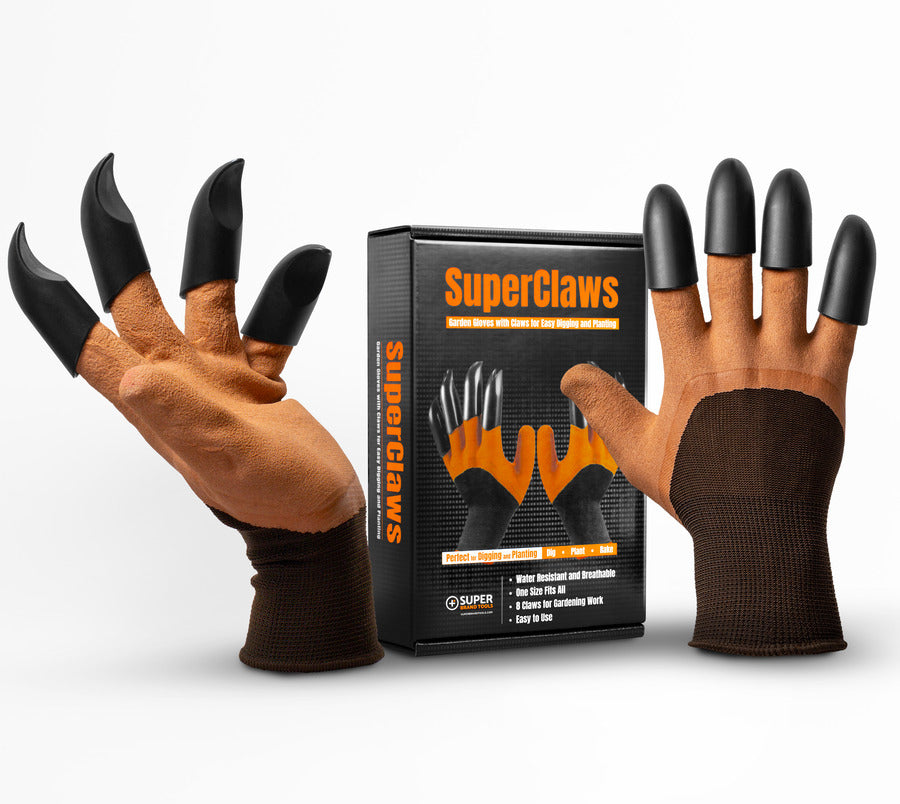 SuperClaws™ - Garden Gloves with Claws for Planting & Yard Work