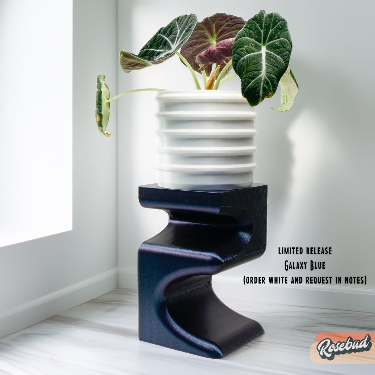 Unique Indoor Brutalist Plant Stand – Modern 3D Printed Eco-Friendly Design