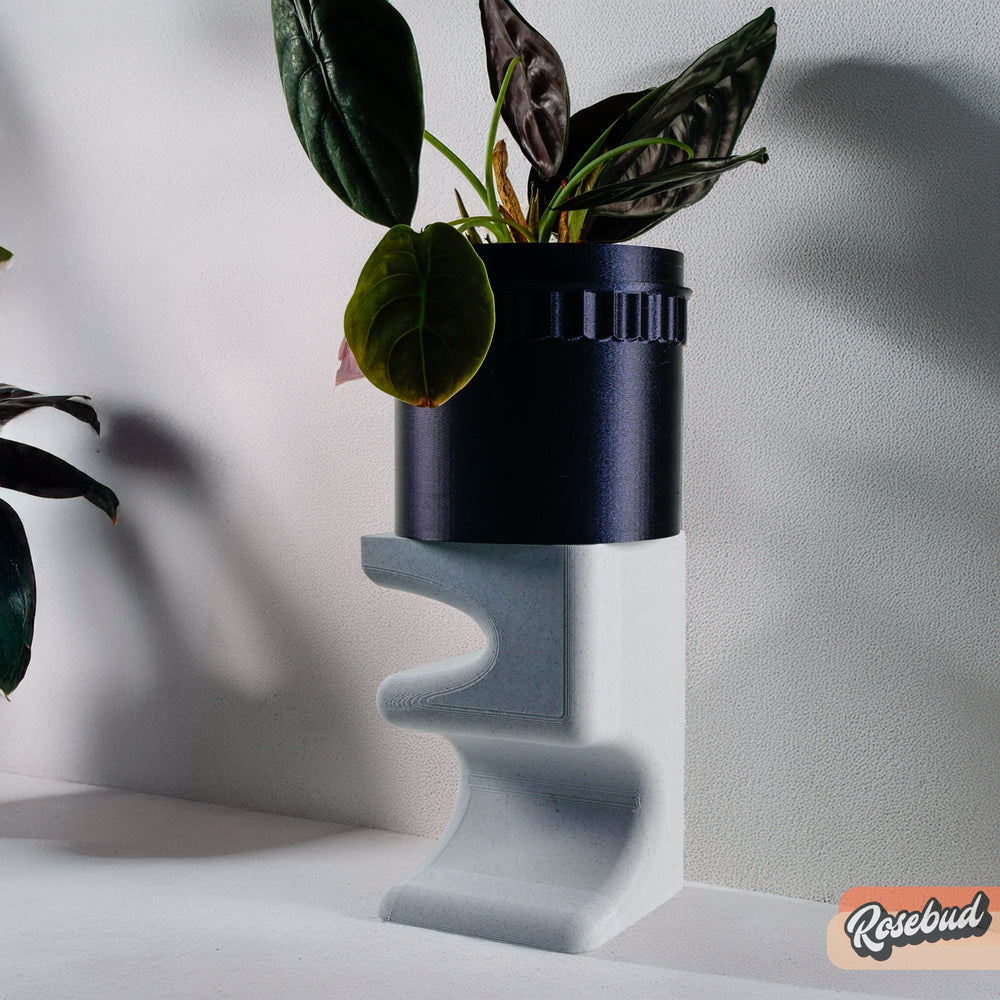 Unique Indoor Brutalist Plant Stand – Modern 3D Printed Eco-Friendly Design