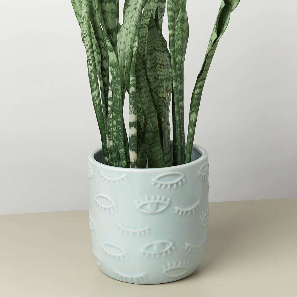 Eyes Ceramic Pot - 7 Inch