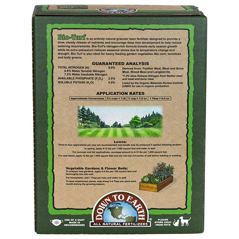 Down To Earth Bio-Turf 8-3-5 Fertilizer, 4 Lb